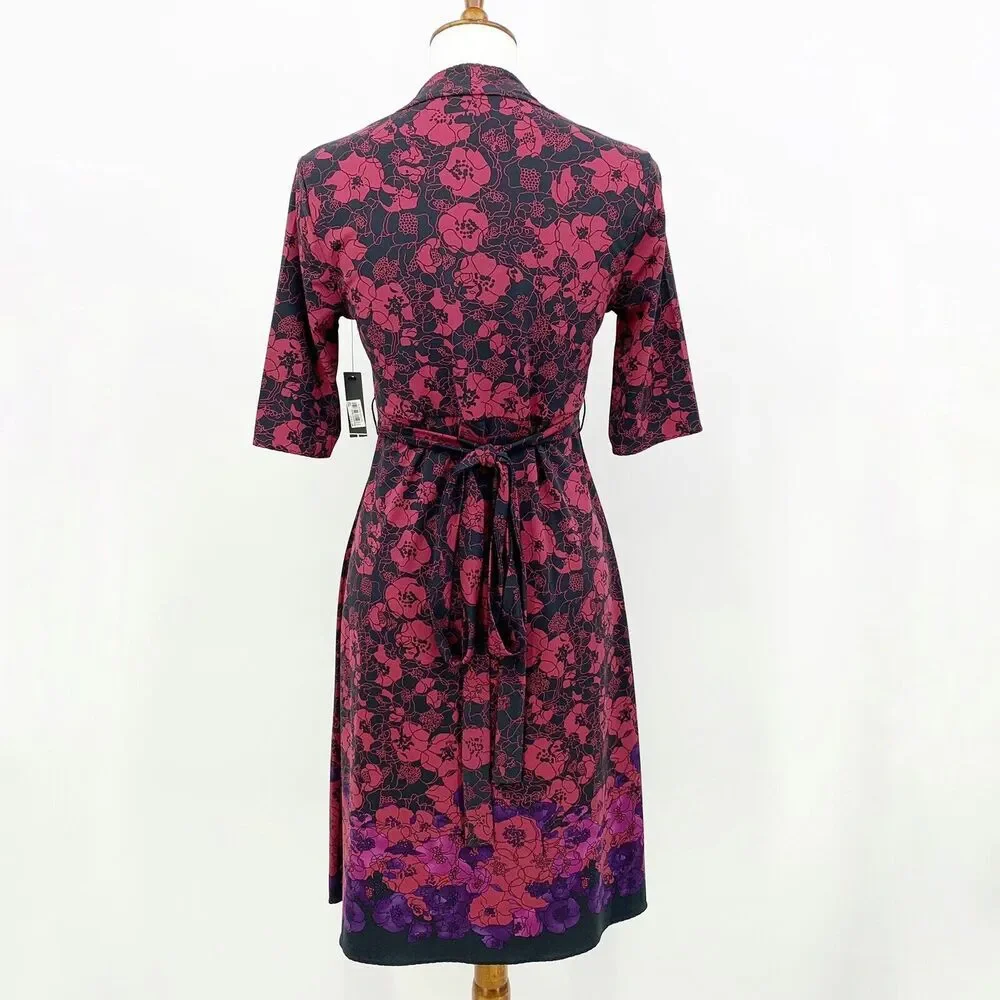 T‎ Tahari Dress Womens Dress S Floral Romantic Feminine Date Night Wedding Guest